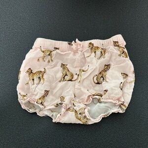 Pink Leopard Print Kids Bloomers/shorts